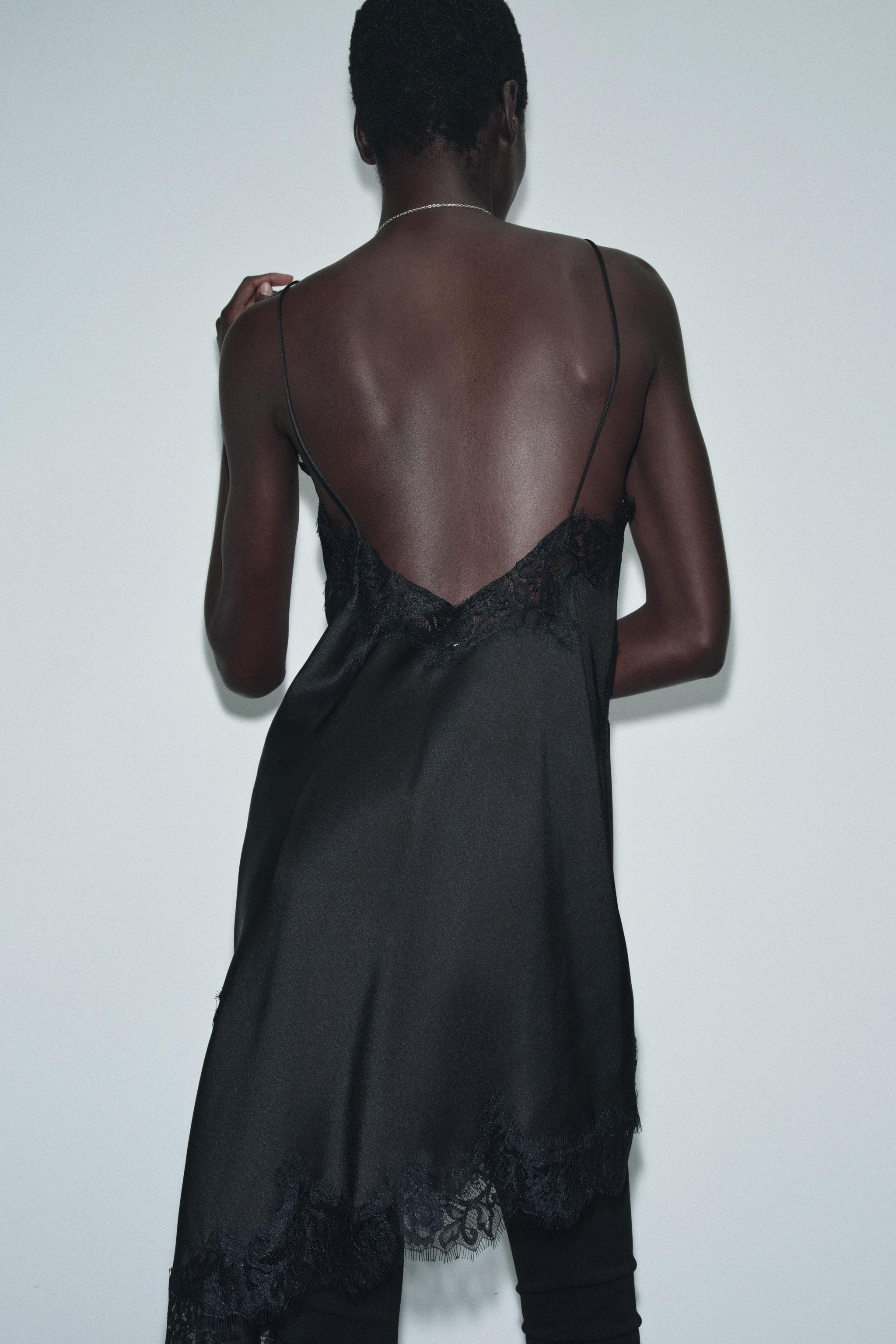 ZW COLLECTION ASYMMETRIC LACE DRESS